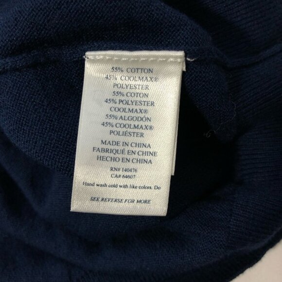 Faherty NWT movement quarter zip collared sweater marine blue Heather mens XL - Picture 7 of 8